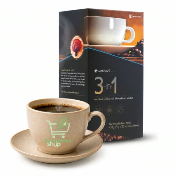 GanoCafé 3 en 1 servido en la taza